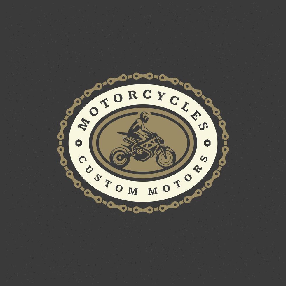 esporte motocicleta logotipo modelo Projeto elemento vintage estilo vetor