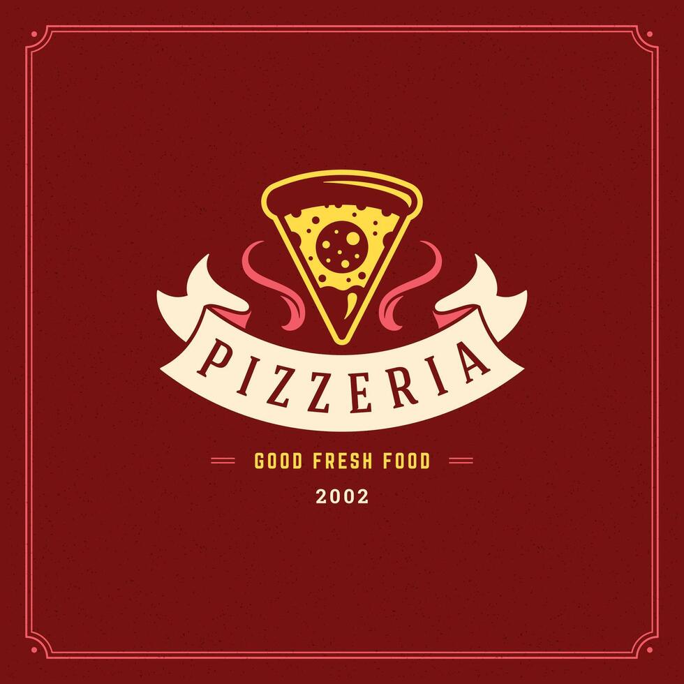 pizzaria logotipo ilustração. vetor