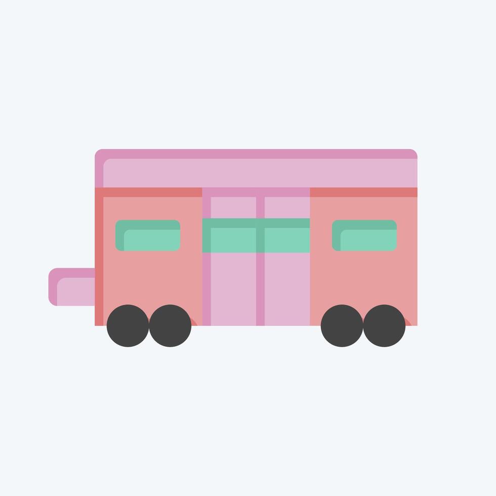 ícone trem treinador. relacionado para trem estação símbolo. plano estilo. simples Projeto ilustração vetor