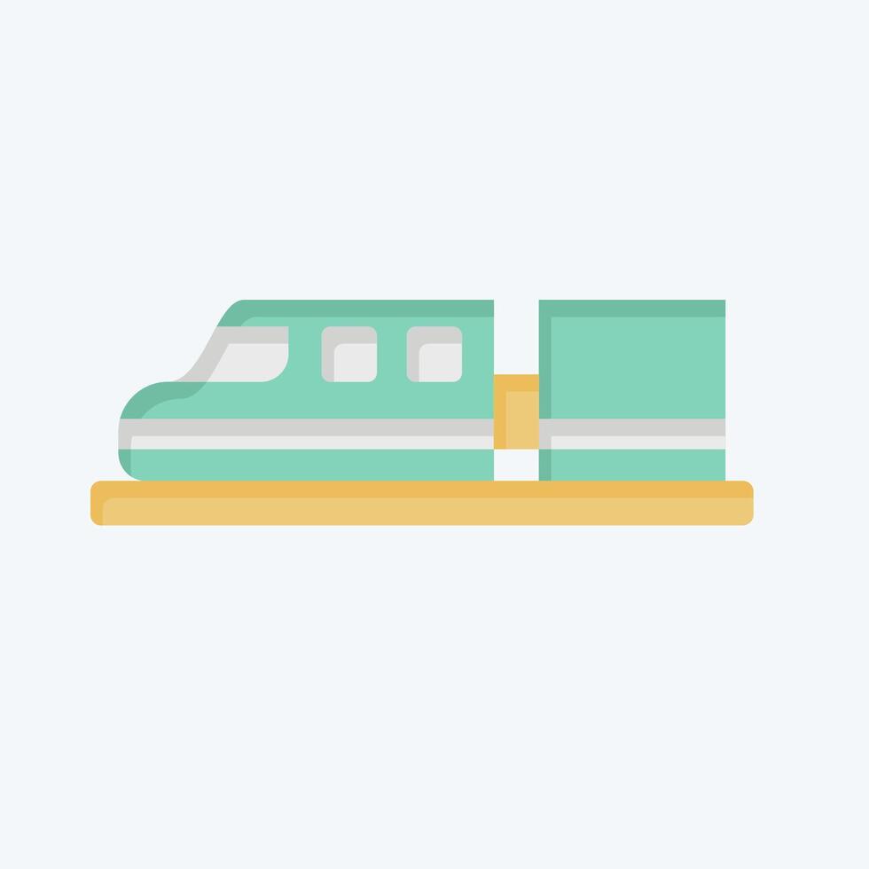 ícone Alto Rapidez trem. relacionado para inteligente cidade símbolo. plano estilo. simples Projeto ilustração vetor