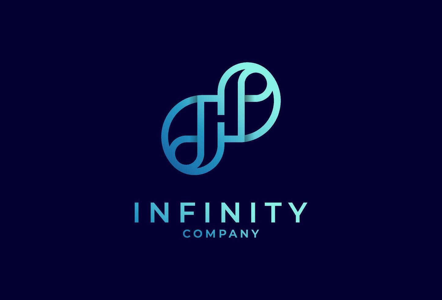 infinidade logotipo, carta h com infinidade combinação, adequado para tecnologia marca e companhia logotipo projeto, ilustração vetor