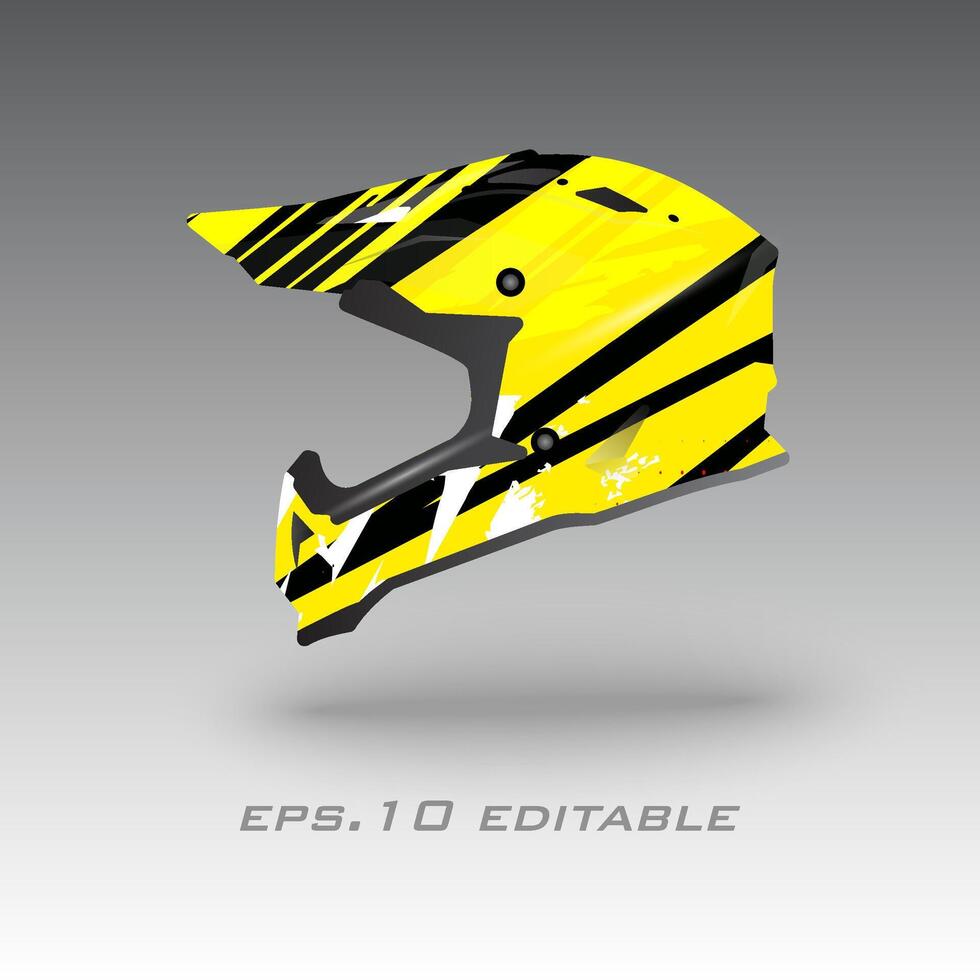 motocross bicicleta capacete embrulho Projeto eps.10 vetor