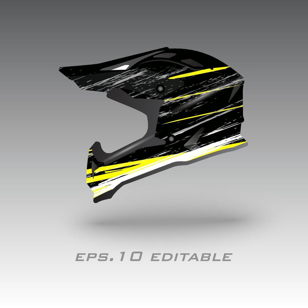 motocross bicicleta capacete embrulho Projeto eps.10 vetor