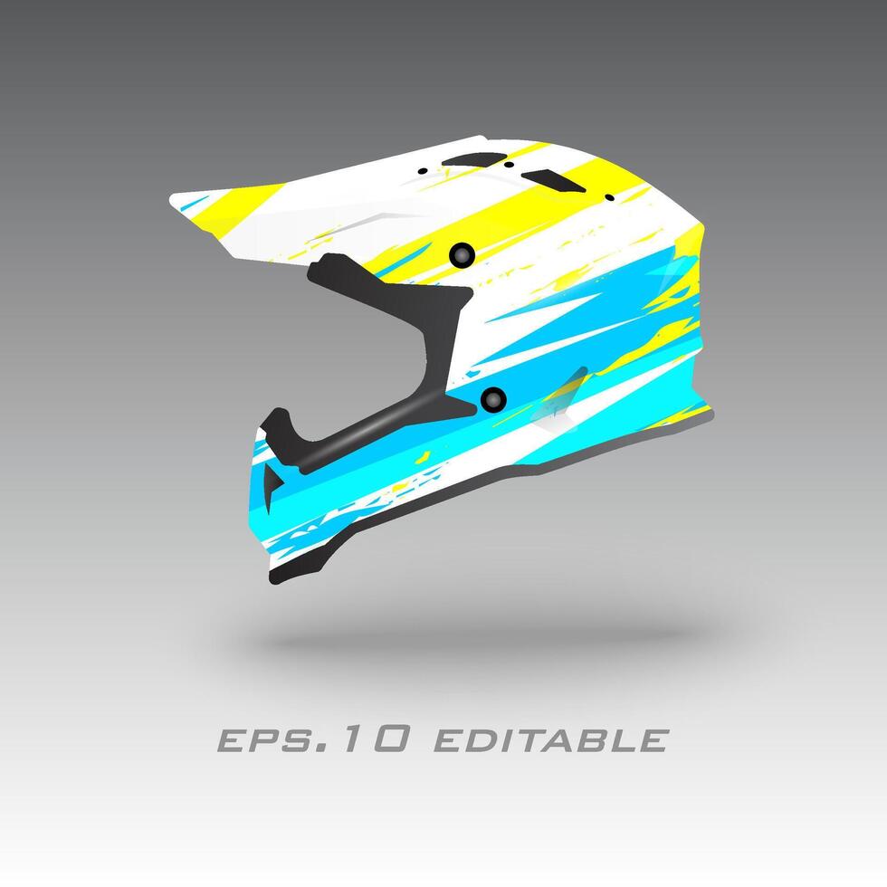 motocross capacete libré embrulho Projeto vetor