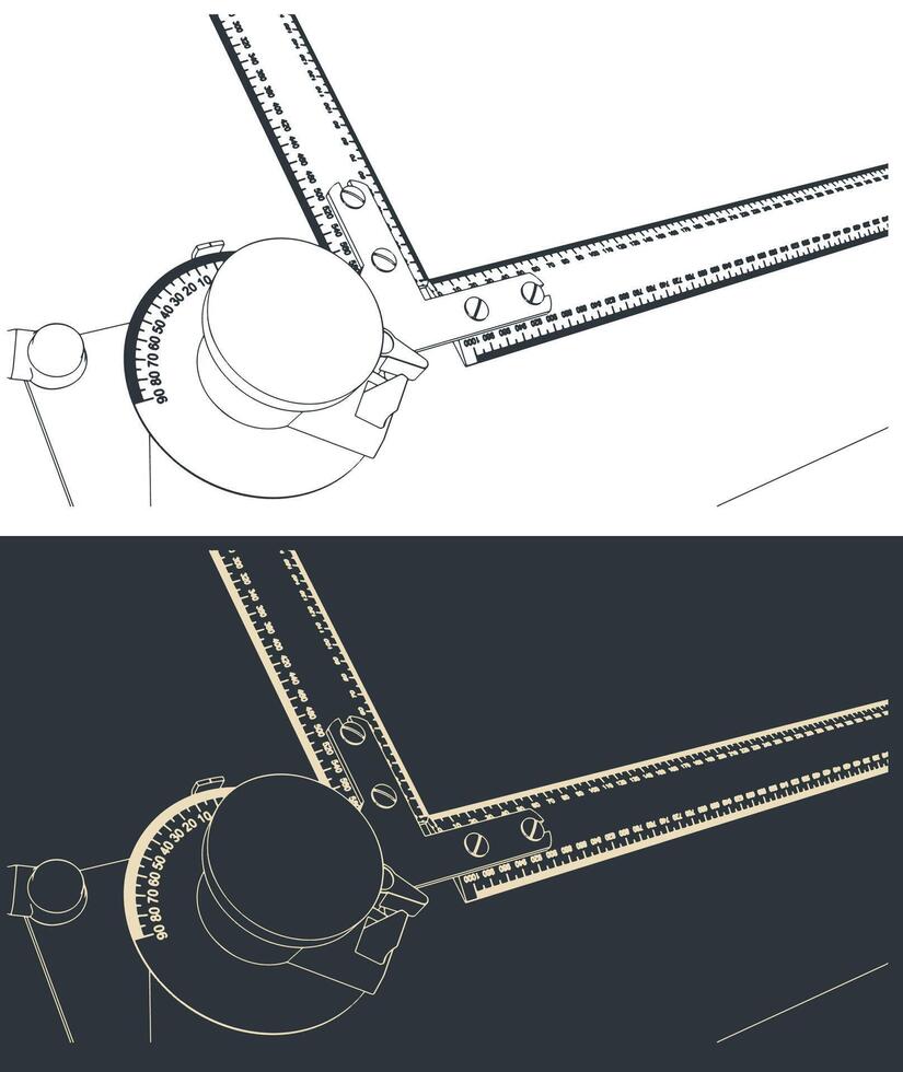 técnico desenhando borda vetor