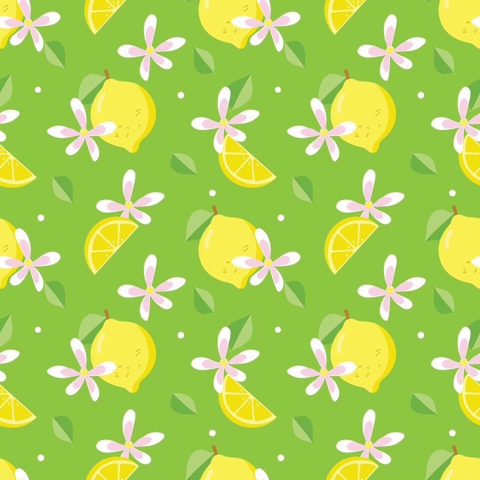 amarelo limão ilustração desatado padronizar vetor