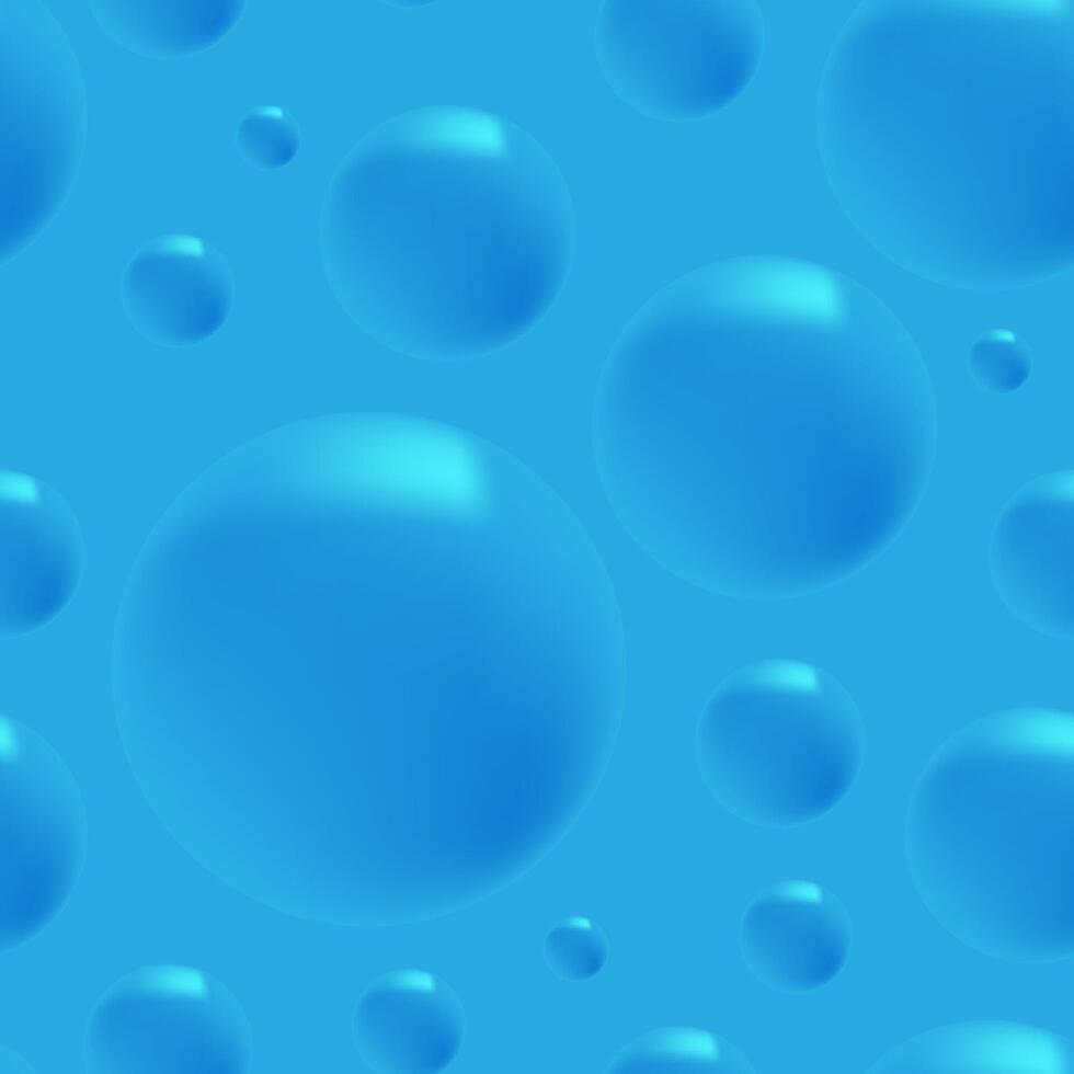 água bolhas azul desatado fundos vetor