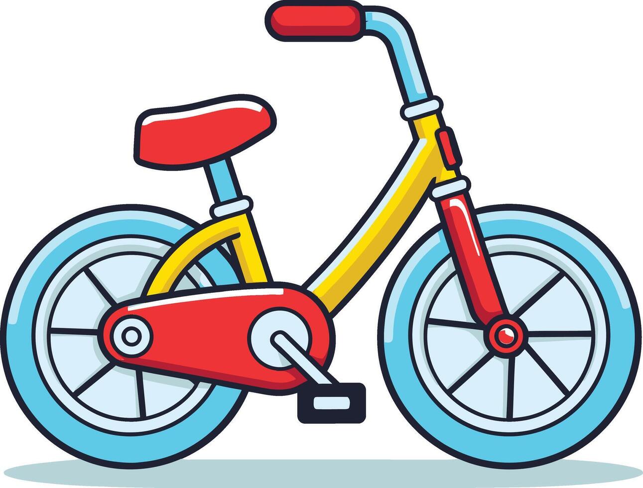 bicicleta Sino gráfico arte do embalar bicicletas vetor