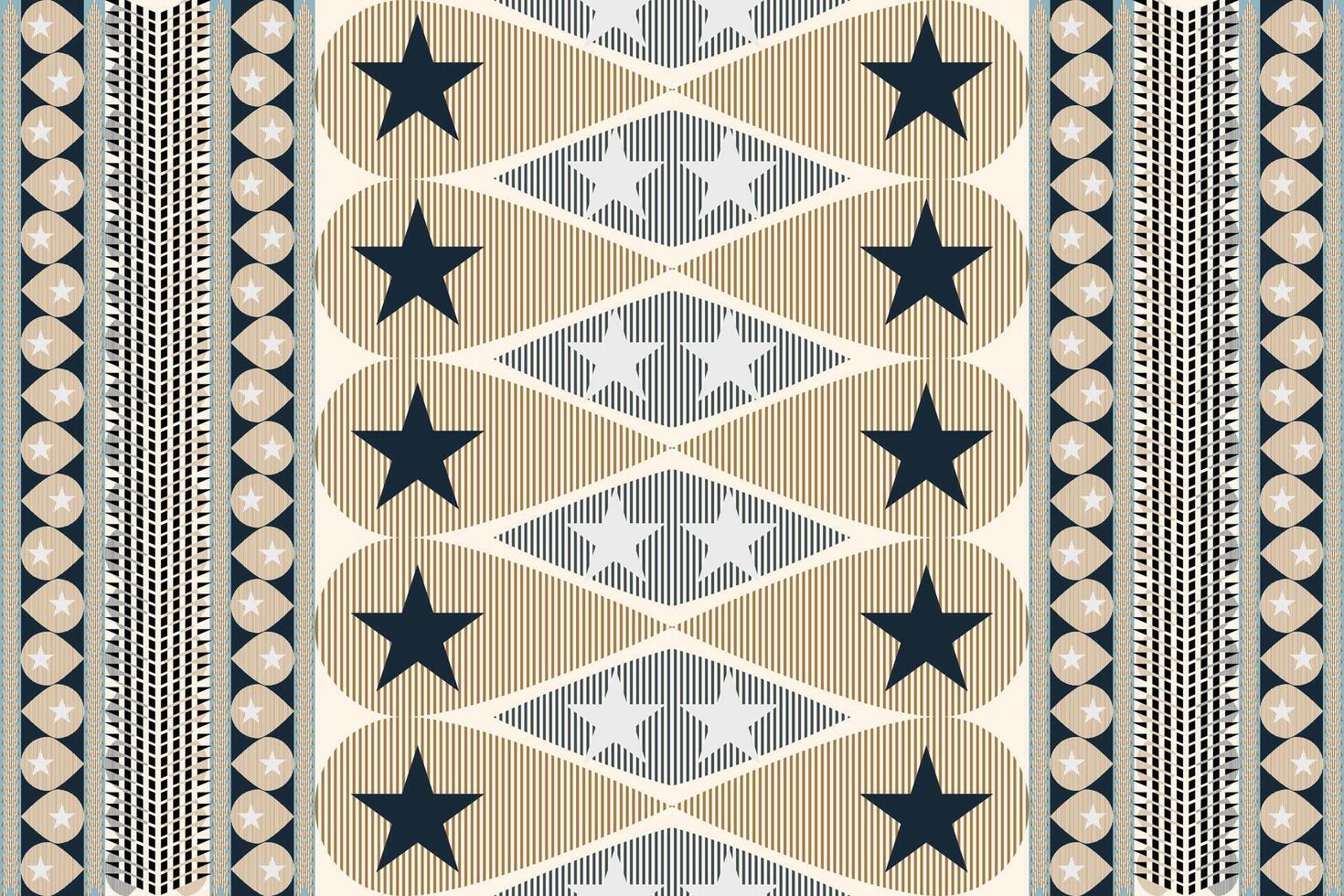 tecido geométrico étnico padrão, nativo americano tribal tecido, telha, tapete, , ilustração projeto, em marinha azul fundo vetor