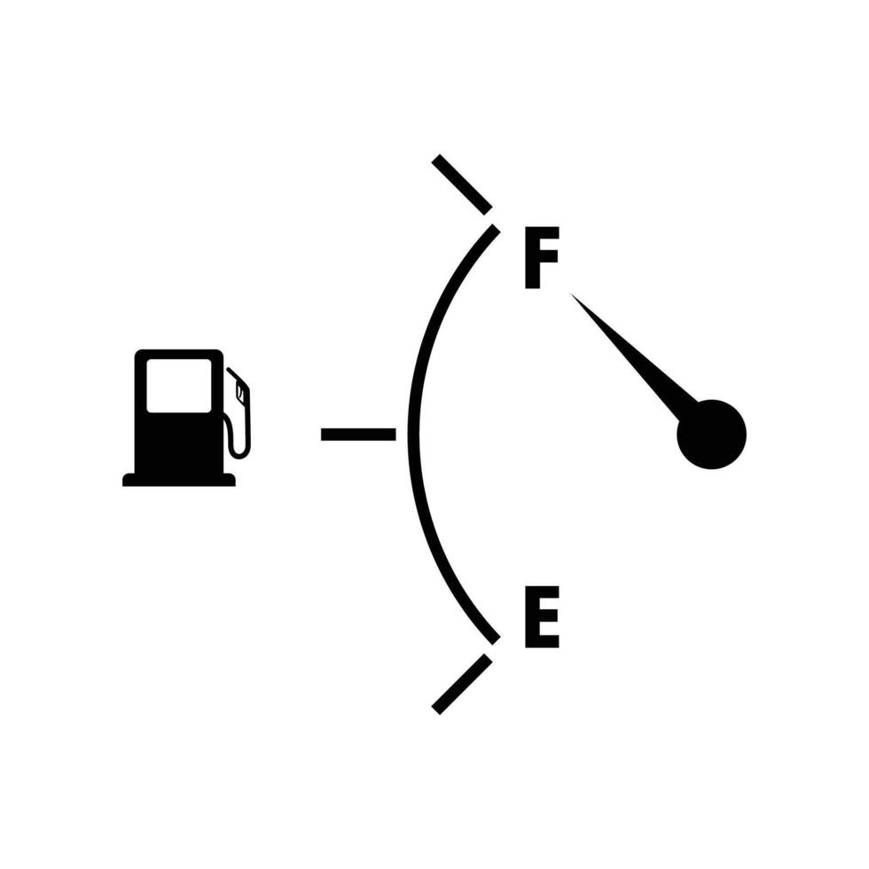 combustível metro Projeto. Gasolina indicador placa e símbolo. vetor
