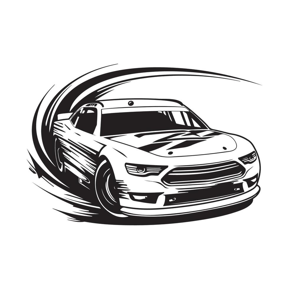 esporte carro imagem Projeto ilustração isolado em branco fundo, corrida carro ilustração vetor