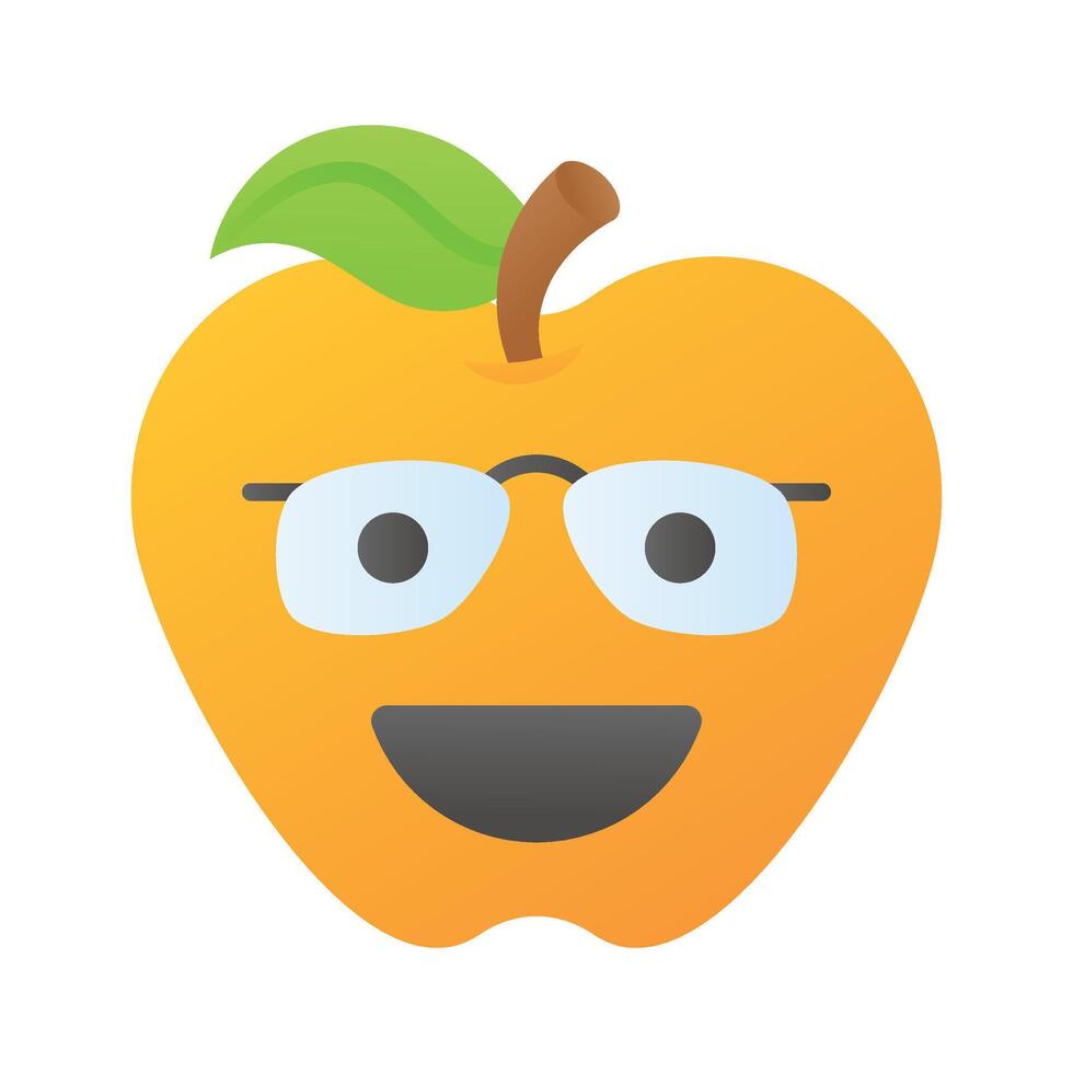 nerd emoji ícone projeto, pronto para Prêmio usar vetor