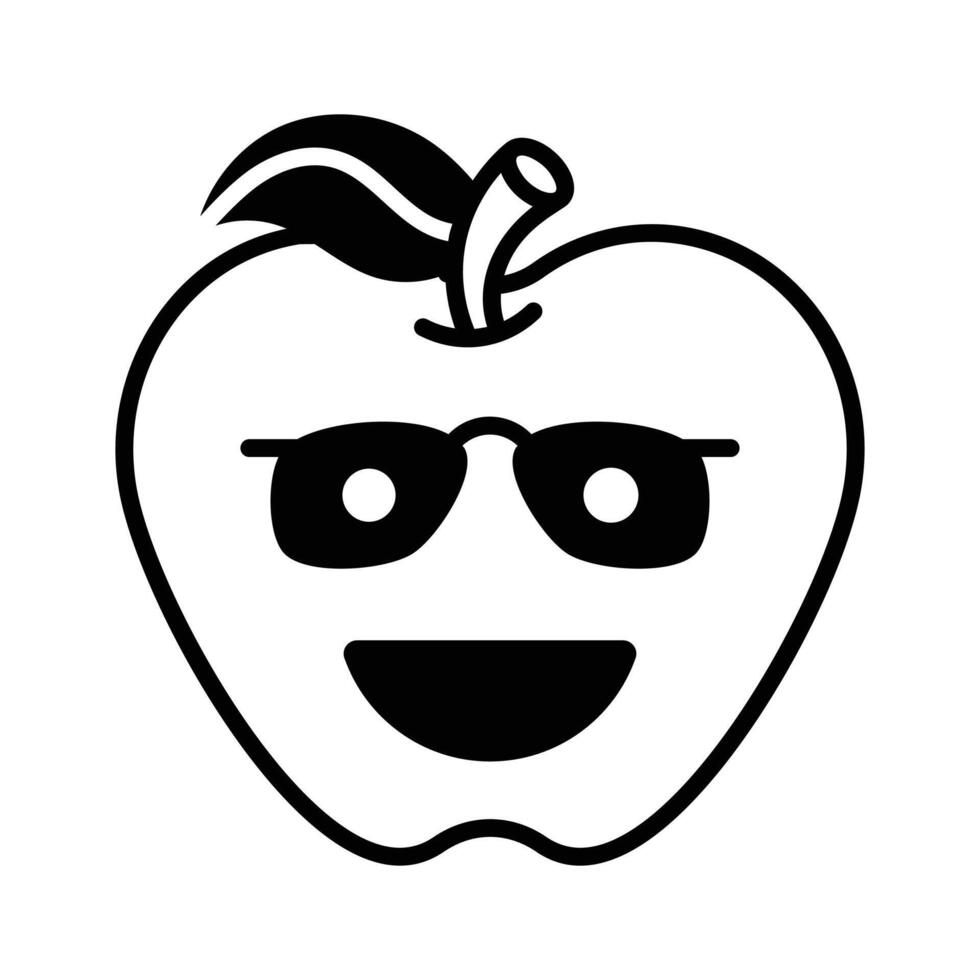 nerd emoji ícone projeto, pronto para Prêmio usar vetor