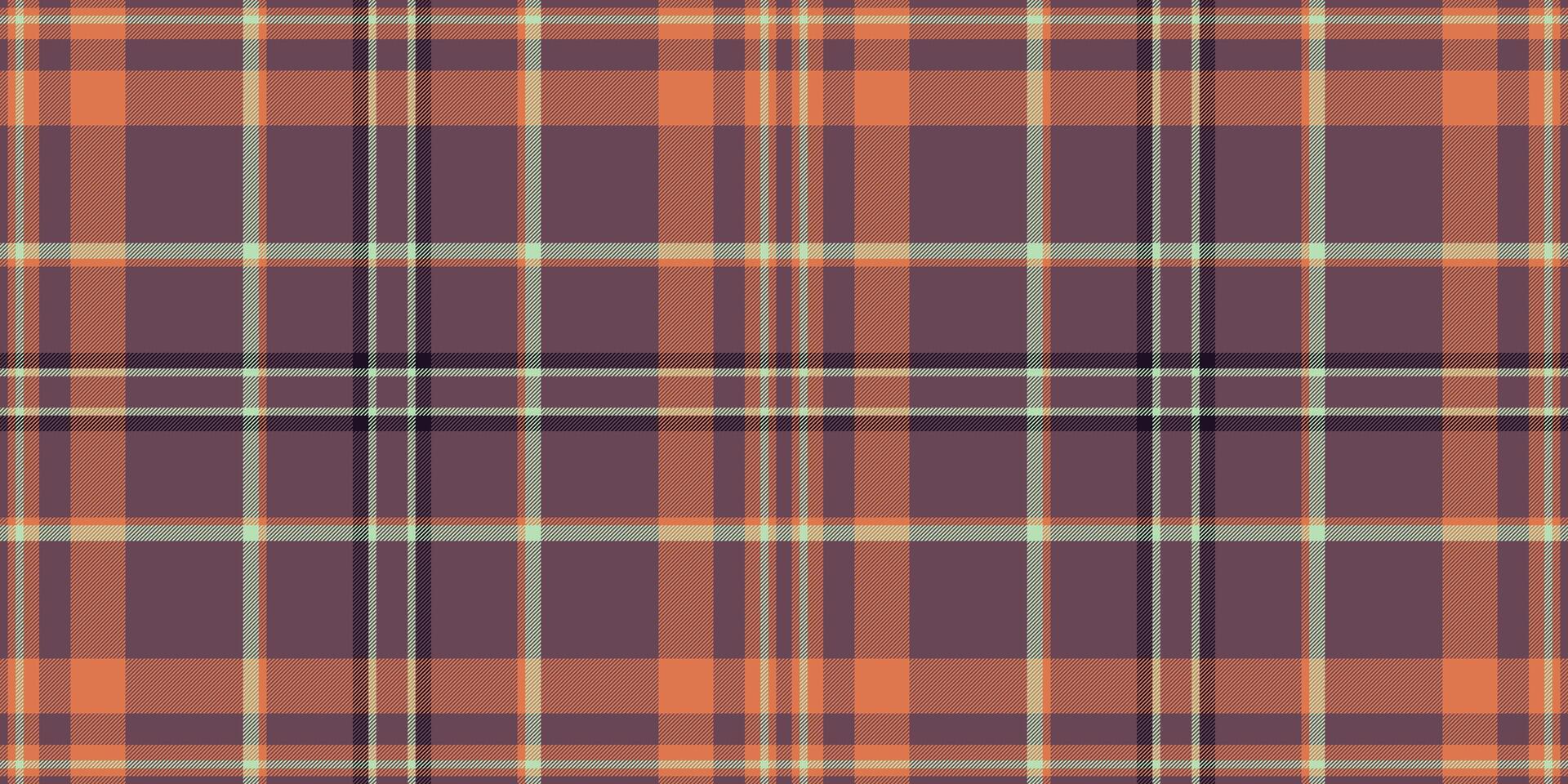 sujo fundo têxtil, edredon desatado padronizar tecido. idéia textura tartan Verifica xadrez dentro Rosa e laranja cores. vetor