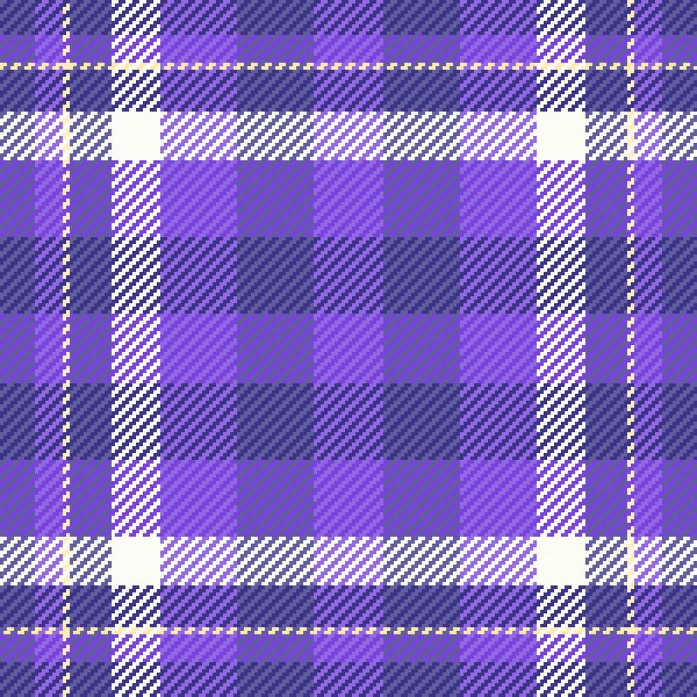 clã xadrez tecido têxtil, comprimento desatado tartan . trapo fundo padronizar textura Verifica dentro índigo e tolet cores. vetor