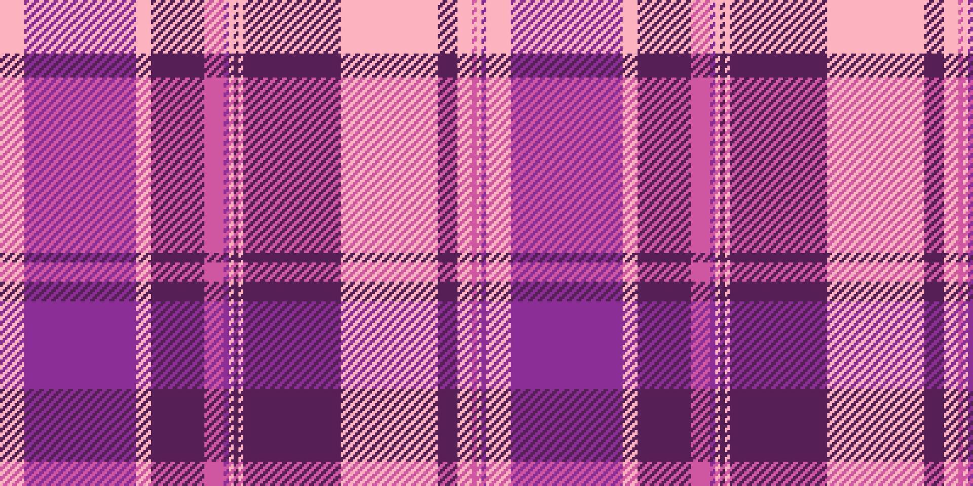 figura padronizar tartan , o negócio Verifica fundo têxtil. melhoria desatado tecido textura xadrez dentro Rosa e magenta cores. vetor