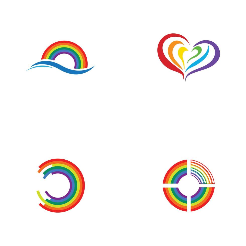 ilustração em vetor de modelo de símbolo de logotipo lgbt - vetor