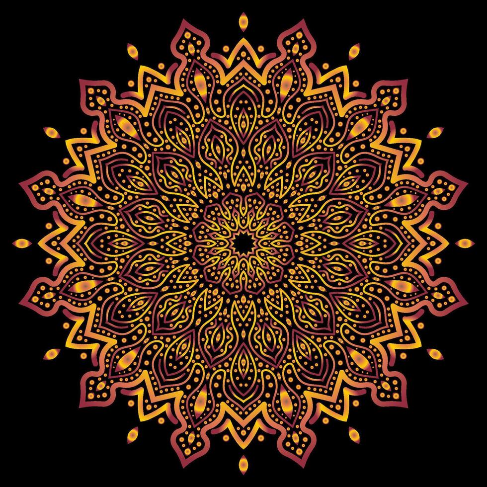 mandala arte para Projeto vintage decoração, livro capa, motivo, étnico design, ornamento, plano de fundo vetor