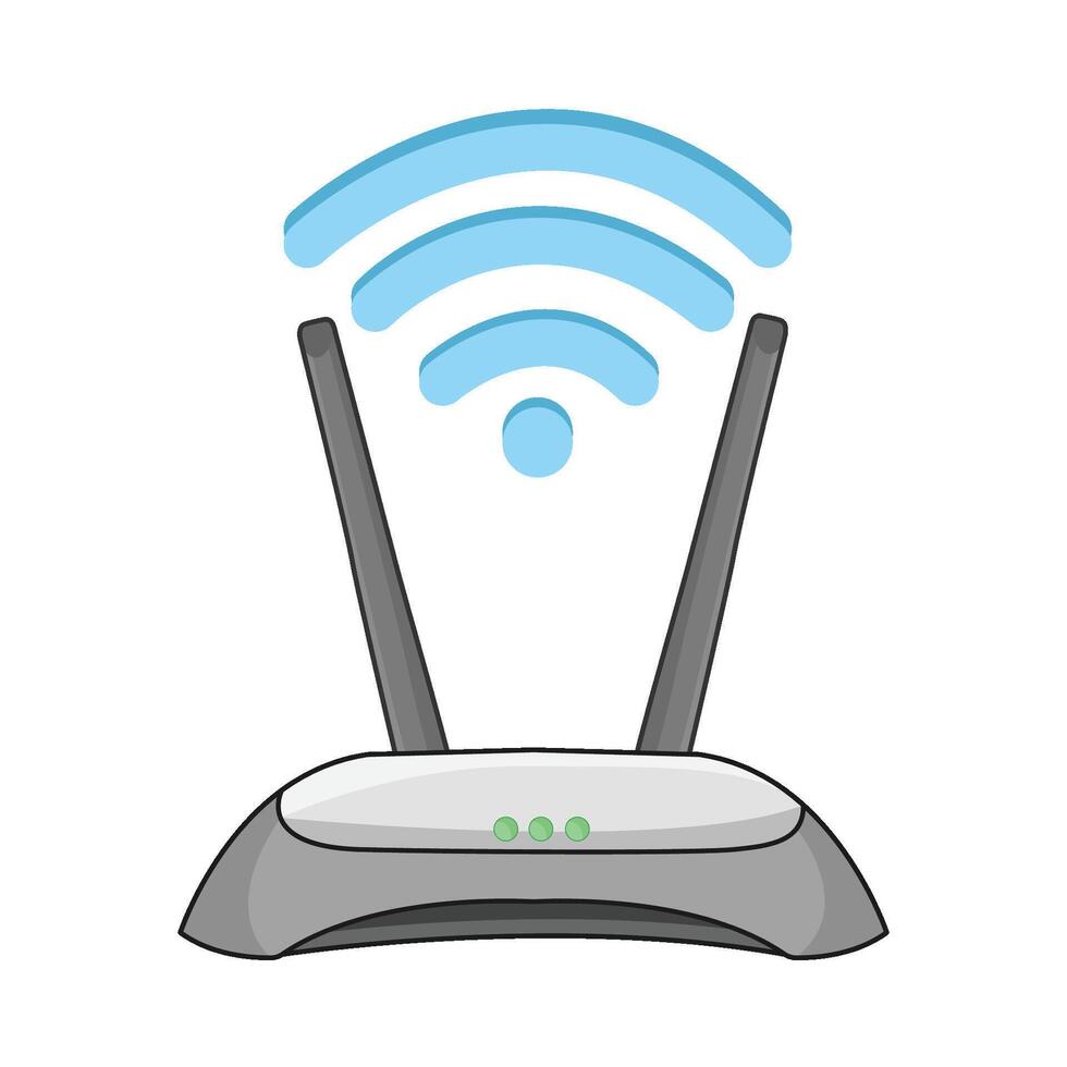 ilustração do Wi-fi roteador vetor