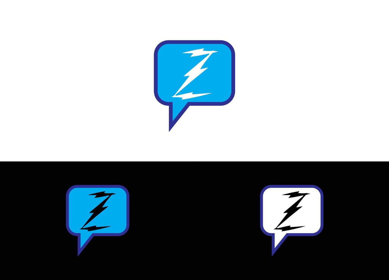 letra z inicial e logotipo de mídia ou modelo de imagem vetorial de design de ícone vetor