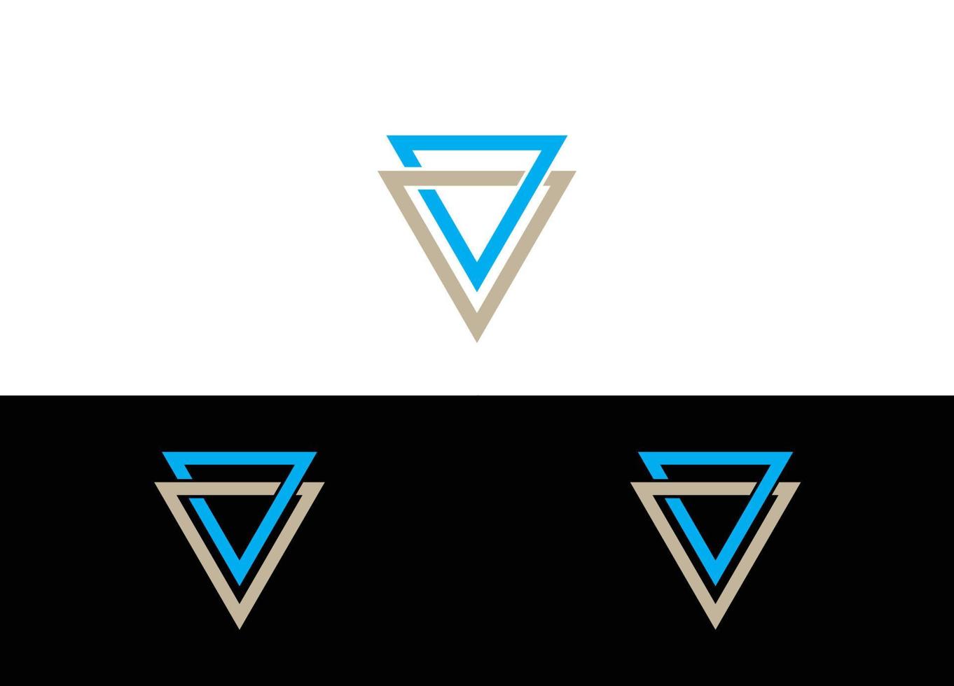 letra inicial v logotipo ou modelo de imagem vetorial de design de ícone vetor