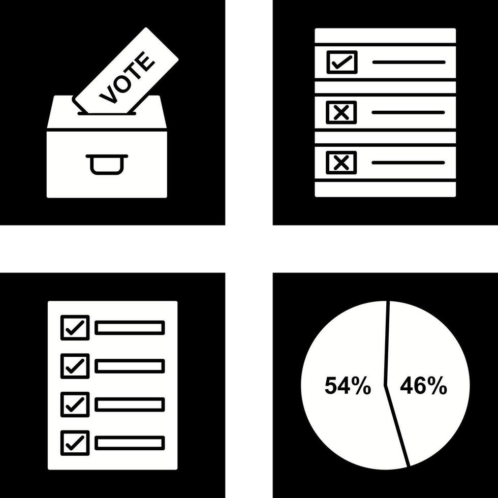 fundição voto e votação papel ícone vetor