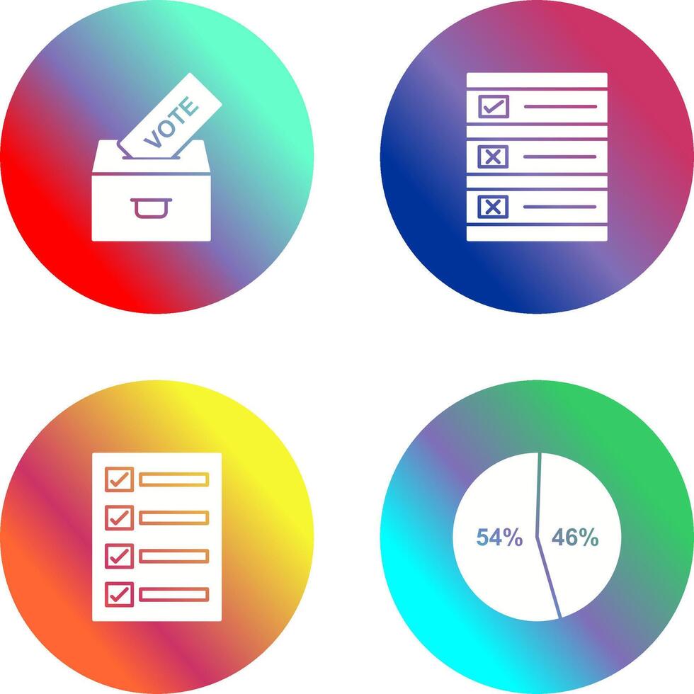 fundição voto e votação papel ícone vetor