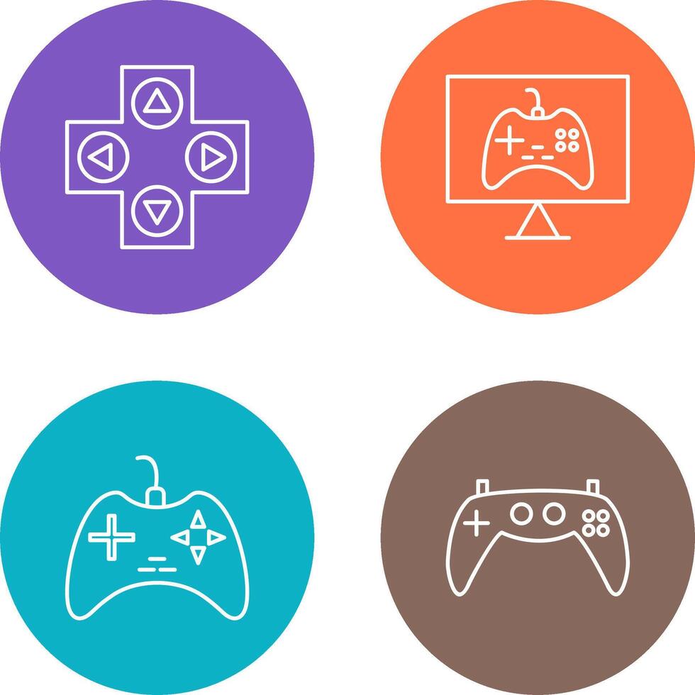 jogos ao controle e conectados jogos ícone vetor