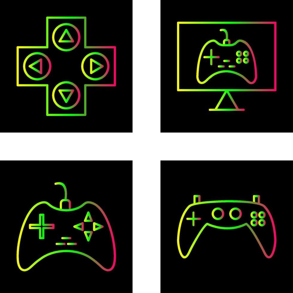 jogos ao controle e conectados jogos ícone vetor
