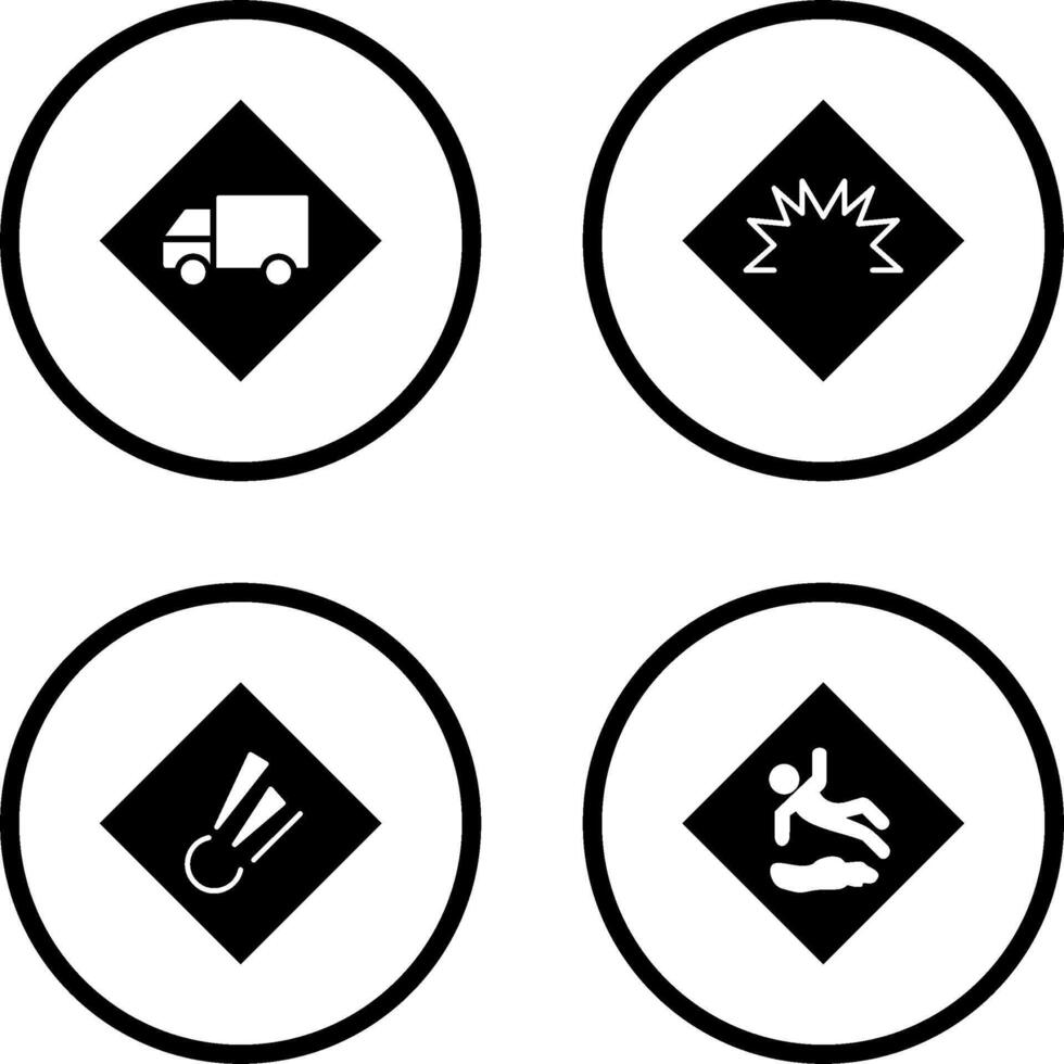 perigoso veículo e Perigo do Soldagem ícone vetor