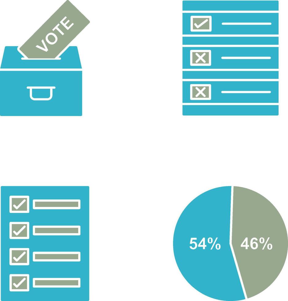 fundição voto e votação papel ícone vetor