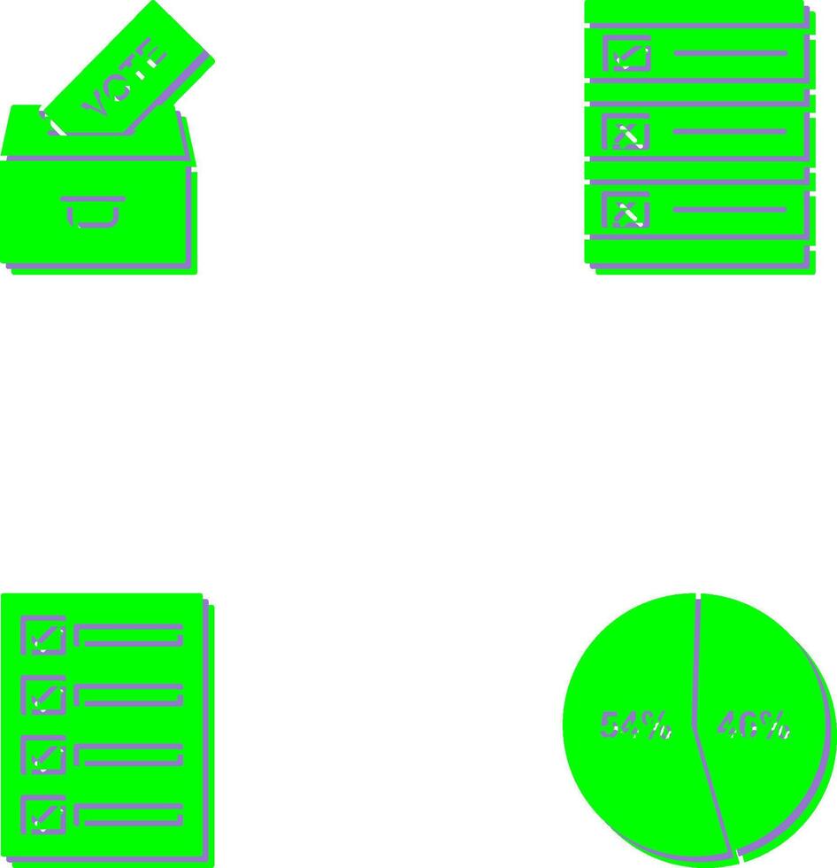 fundição voto e votação papel ícone vetor