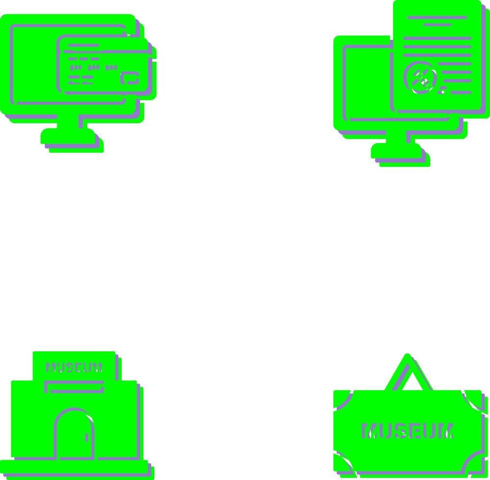 conectados Forma de pagamento e conectados imposto ícone vetor