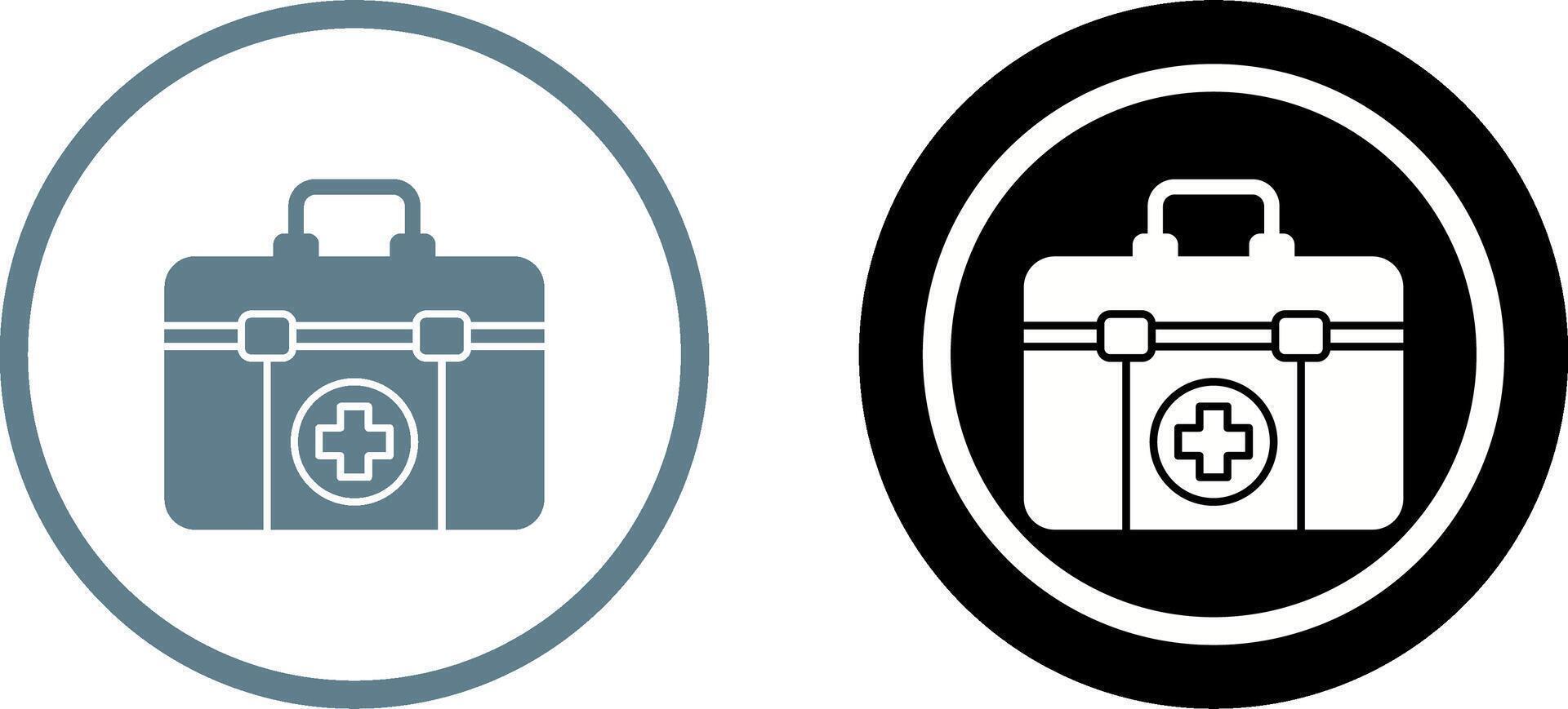 design de ícone do kit de primeiros socorros vetor