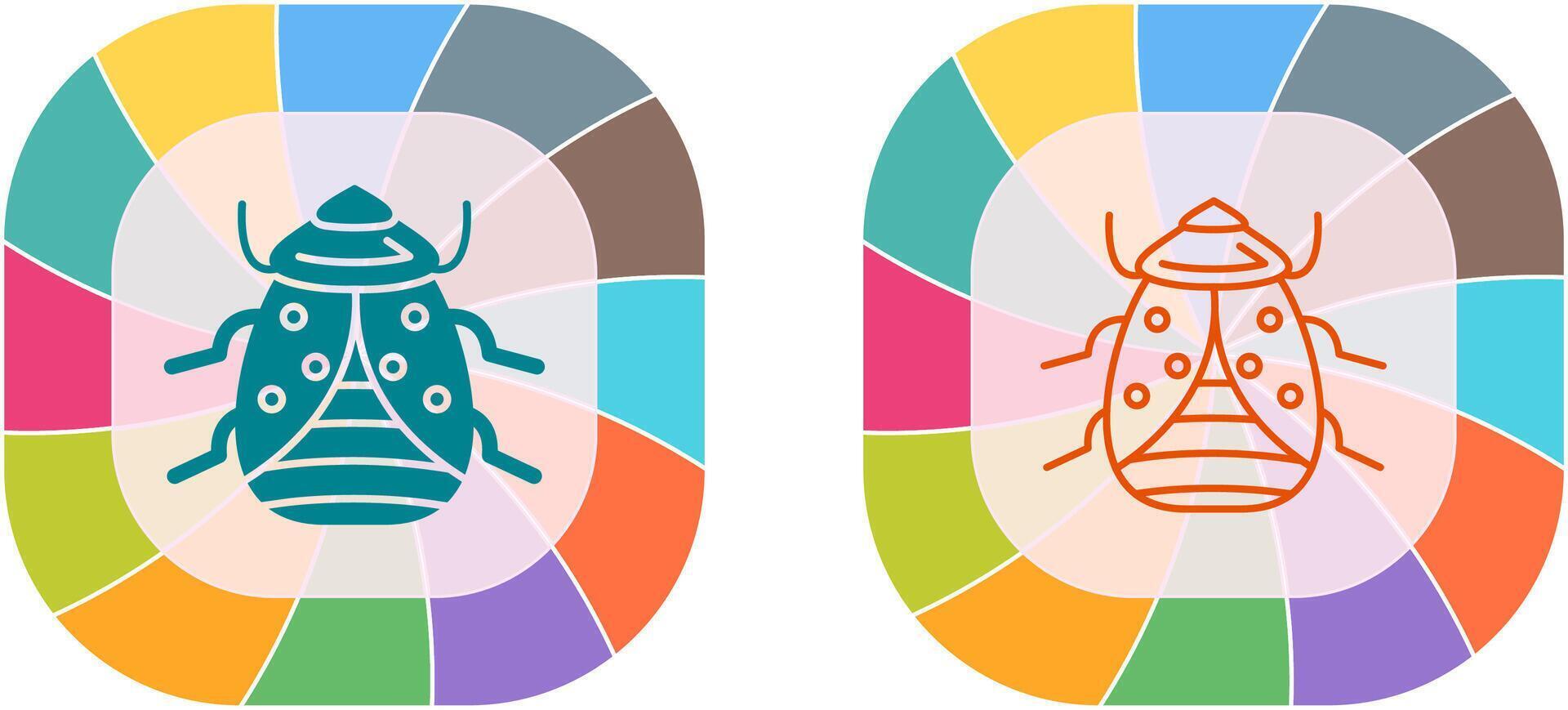 design de ícone de bug vetor