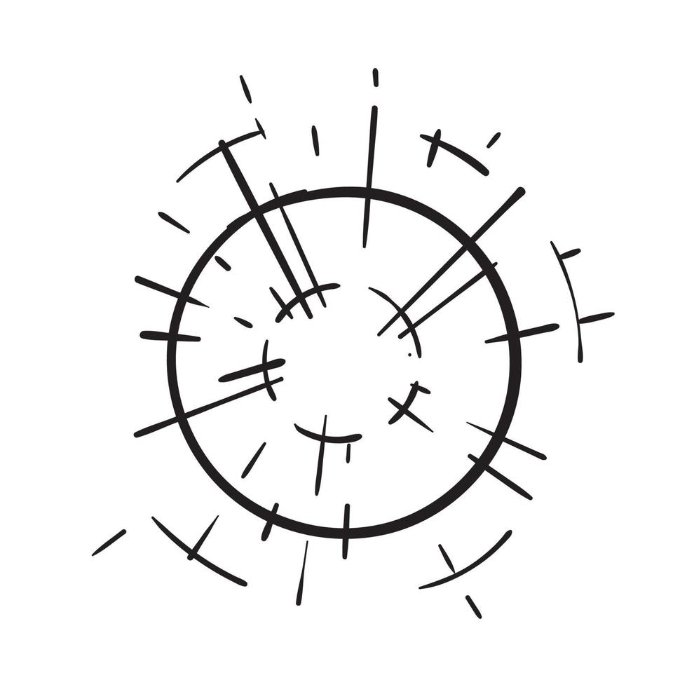 feixe de luz desenhado à mão doodle, ilustração vetorial de explosão de luz isolada vetor