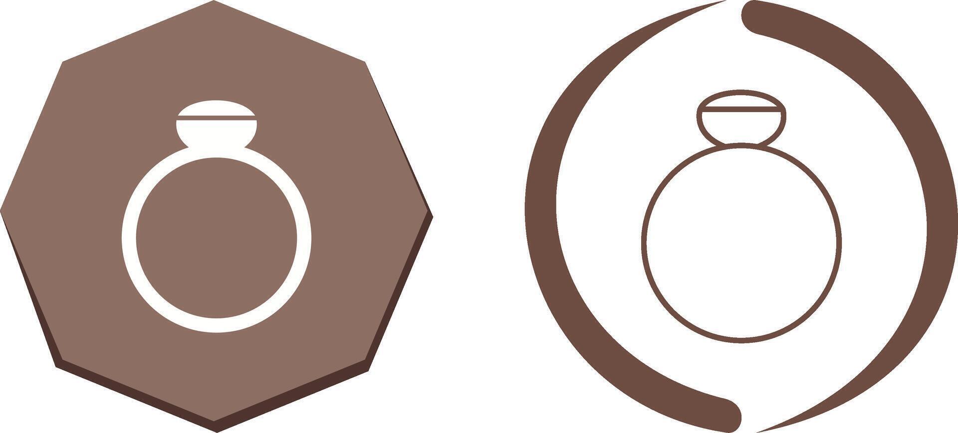 design de ícone de anel vetor