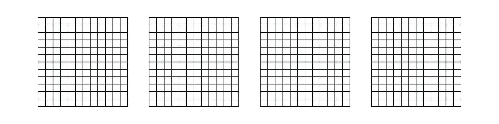 rede padronizar quadrado linhas para caderno ou gráfico. plano ilustração isolado em branco fundo. vetor