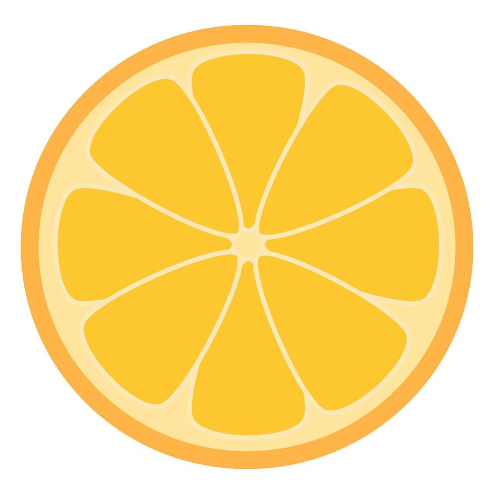 ilustração de fatia de limão vetor