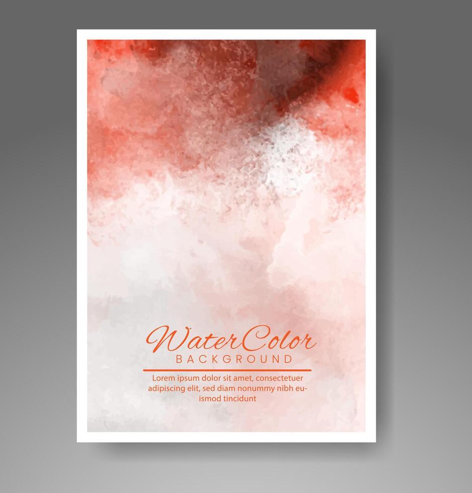 cartões com fundo aquarela. design para sua capa, data, cartão postal, banner, logotipo. vetor