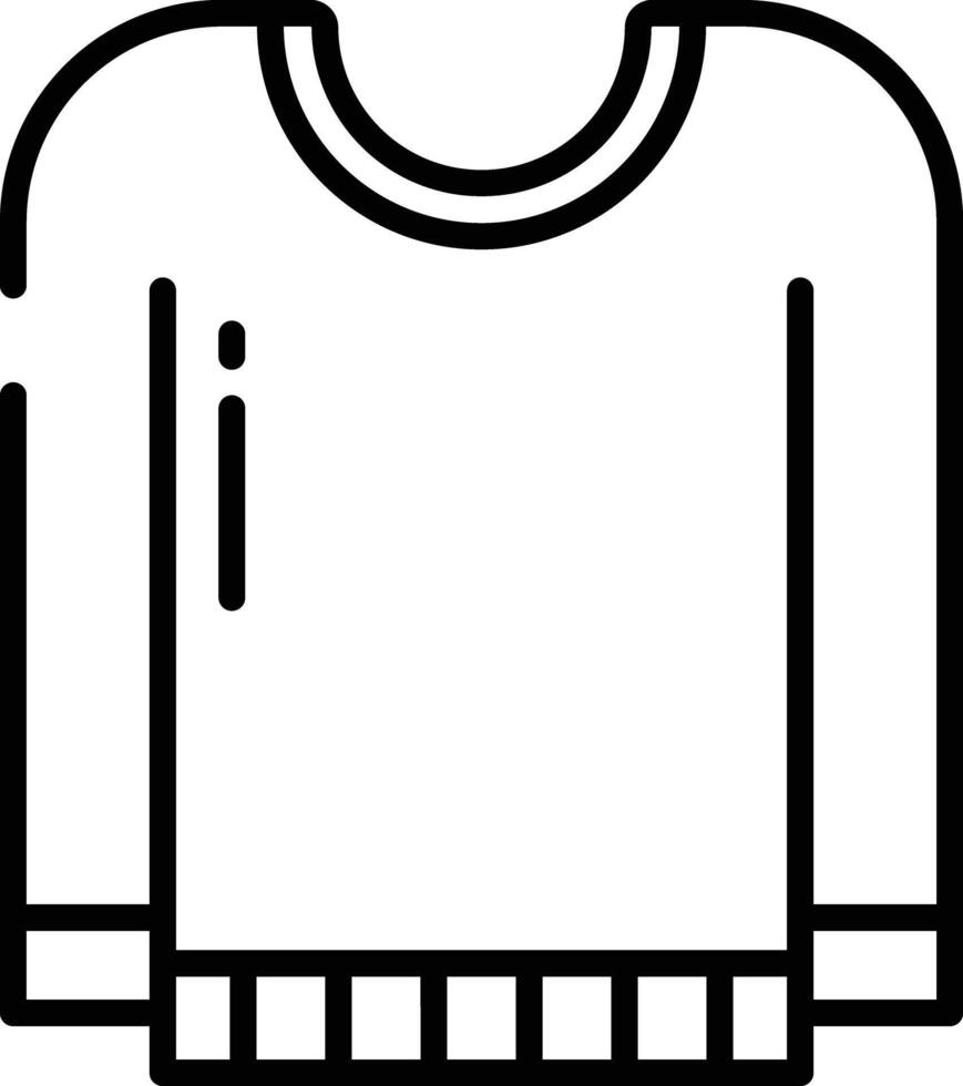 suéter esboço ilustração vetor