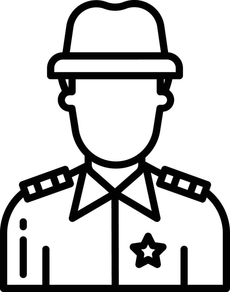 polícia Policial esboço ilustração vetor