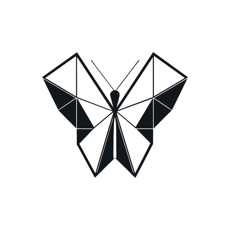 borboleta logotipo ilustração, uma vôo borboleta logotipo conceito vetor