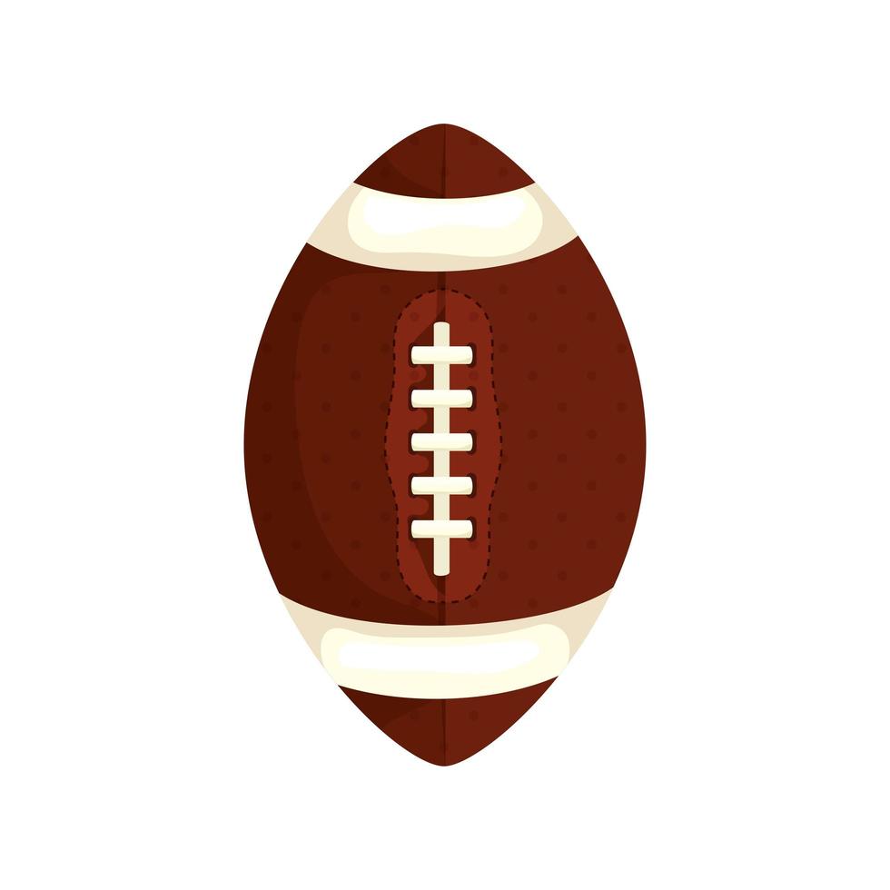 ícone isolado bola de futebol americano vetor