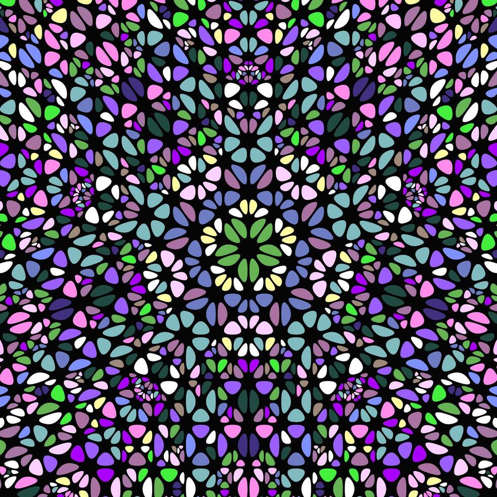 geométrico colorida pétala mosaico padronizar fundo Projeto vetor