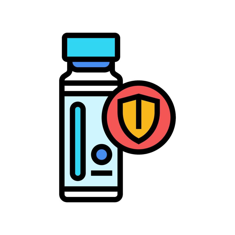 imunizações medicação farmacia cor ícone ilustração vetor