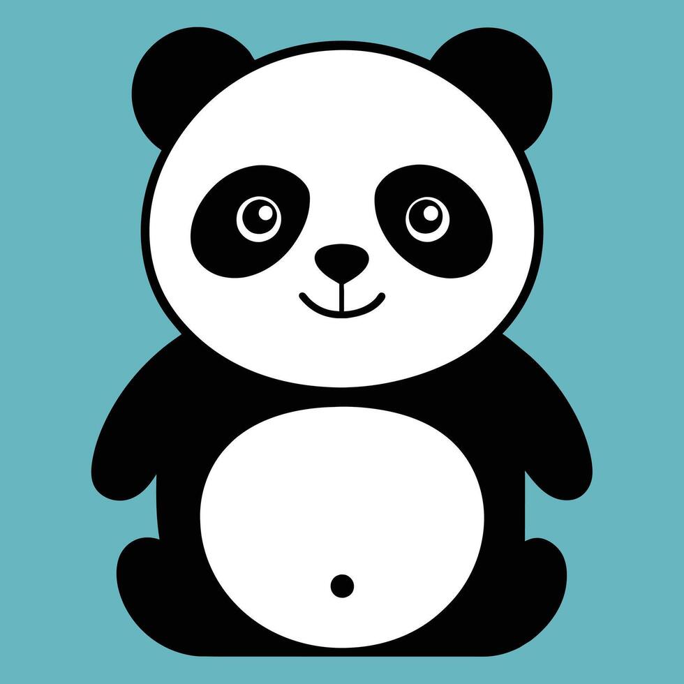 fofa panda Urso avatar, desenho animado, ilustração, arte vetor