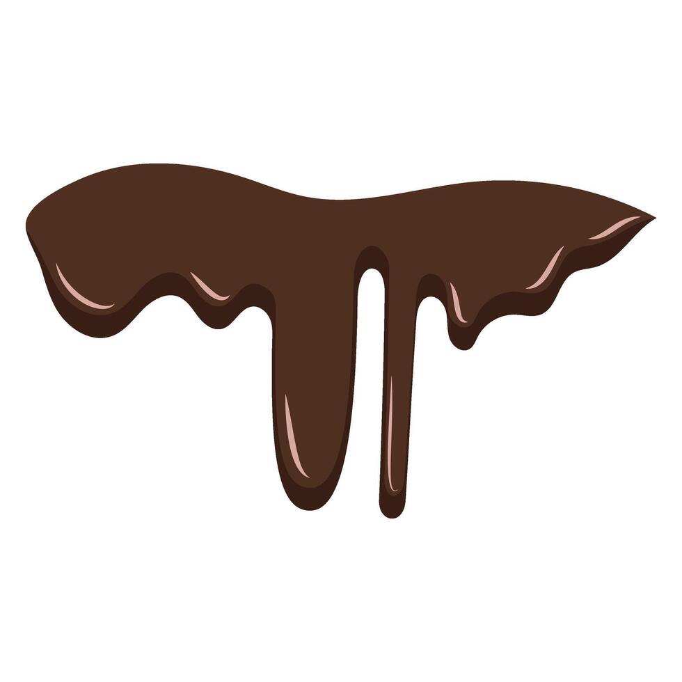 derretido chocolate ilustração vetor