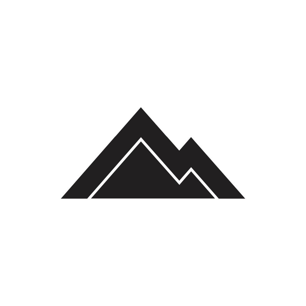 vetor do logotipo do triângulo geométrico da montanha