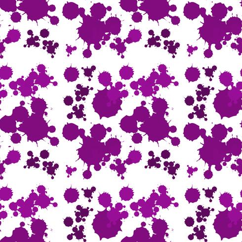 Design de fundo sem emenda com splash roxo vetor